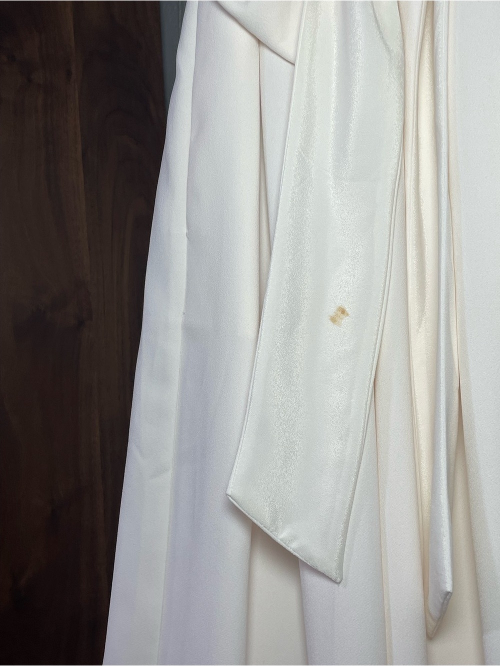 J. Crew Ivory V-Neck Jumpsuit with Waist Tie - Picture 5 of 6